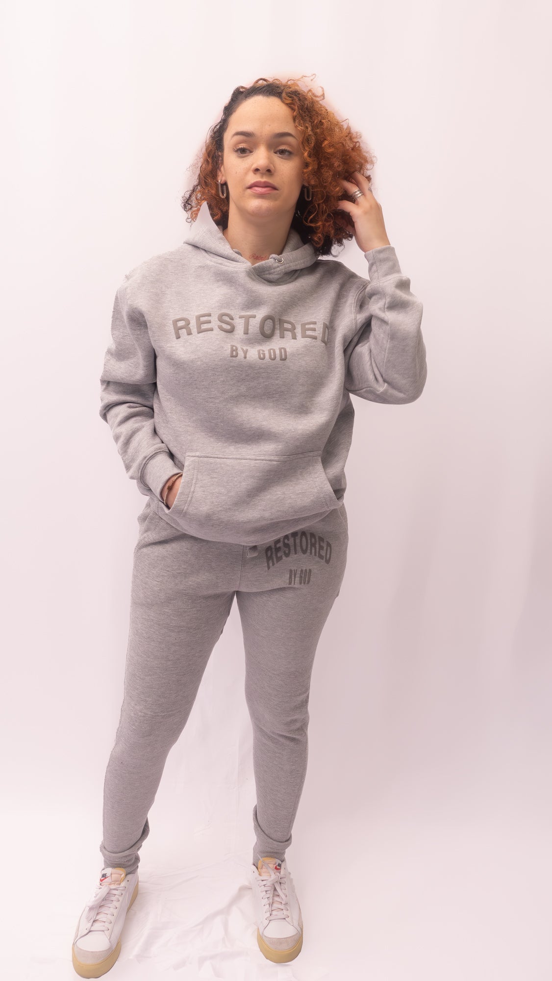 Unisex grey gray  premium urban oversized hoodie